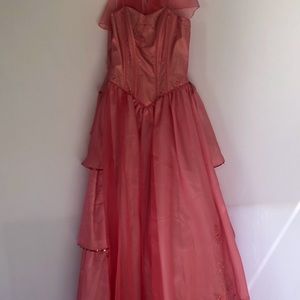 This Orange Quinseanera / Prom Dress